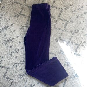 JONES NY SIGNATURE VELOUR TRACK PANTS